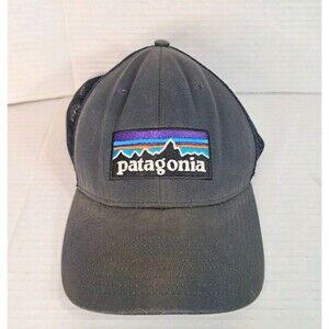 Patagonia Logo Trucker Hat Forge Grey Snapback Adjustable One Size Cap Fishing